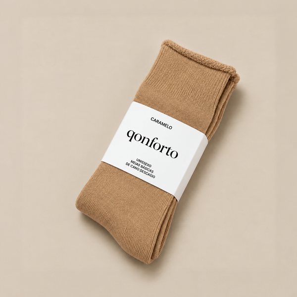 Meias Básicas - Caramelo.