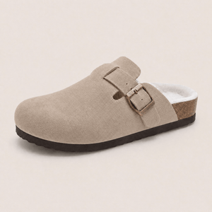 Clogs de Camurça Forrados com Pêlo da Qonforto