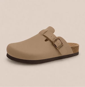Clogs de Couro Vegan Suave da Qonforto