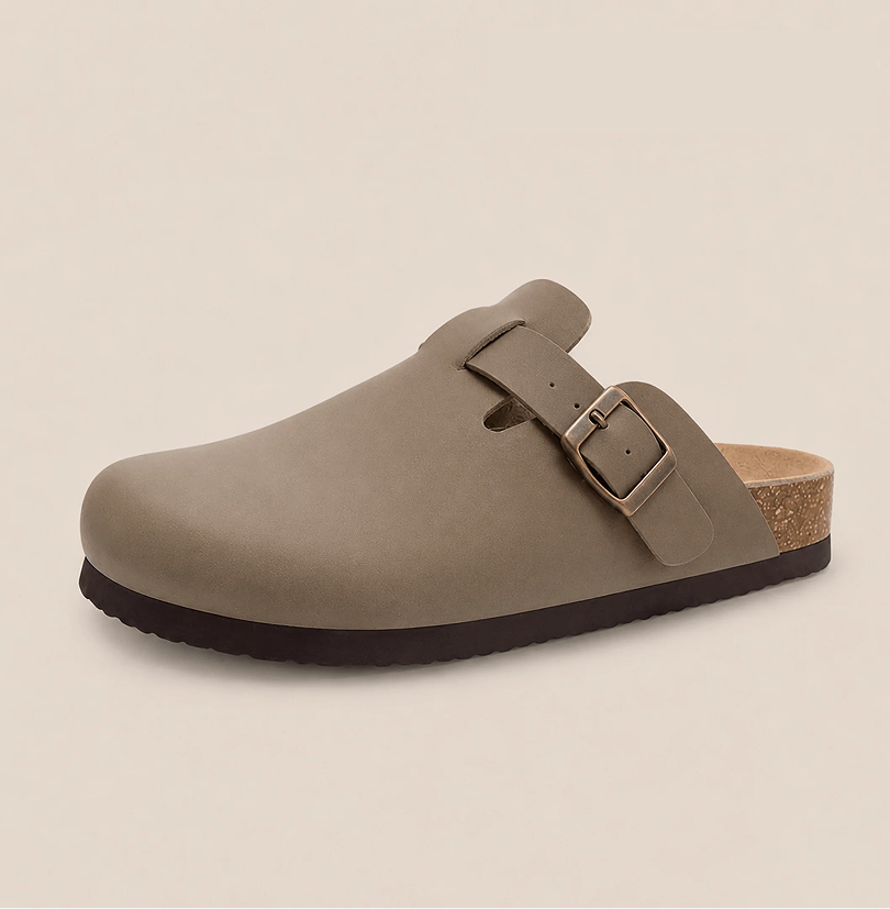 Clogs de Couro Vegan Suave da Qonforto