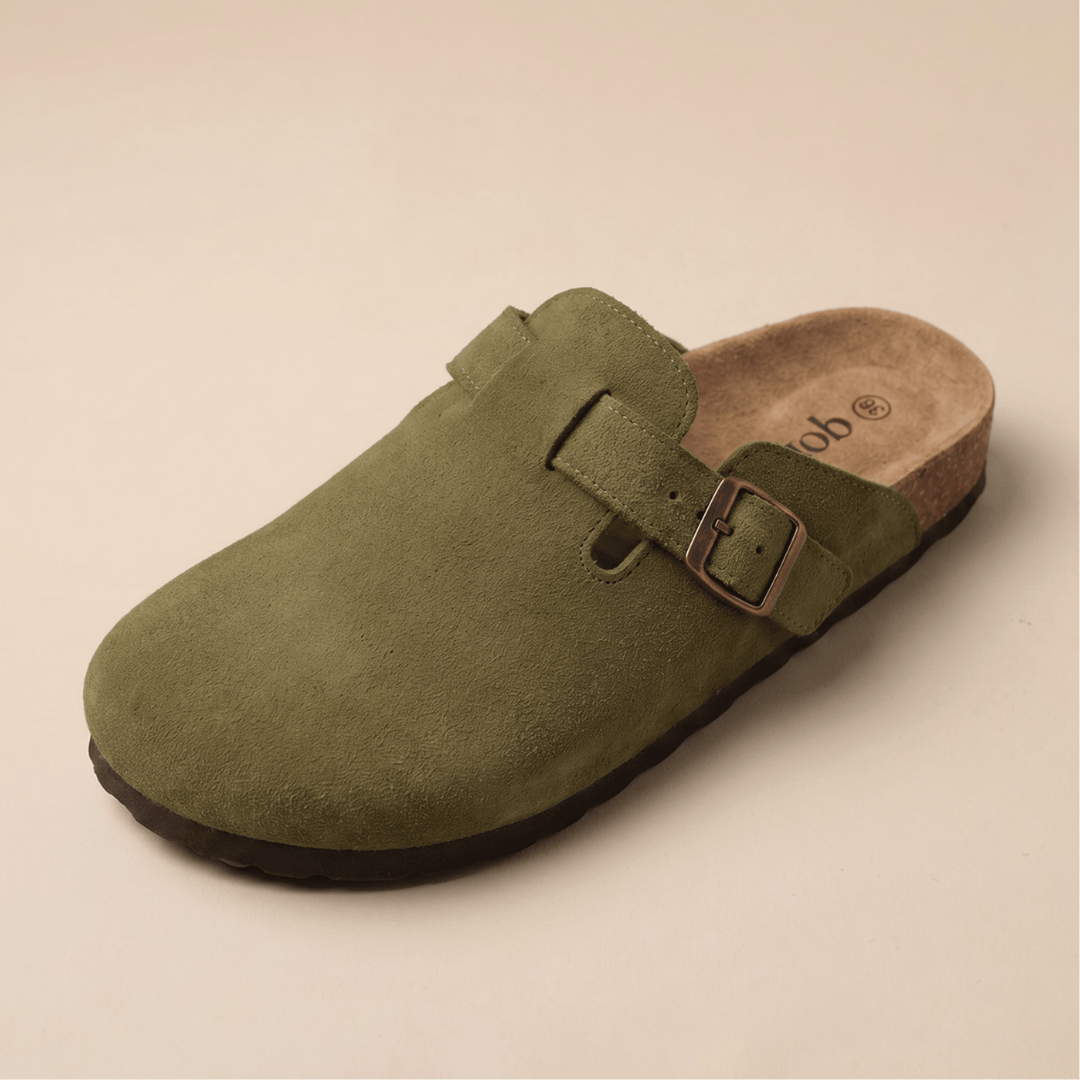 Clogs de Camurça Genuina da Qonforto