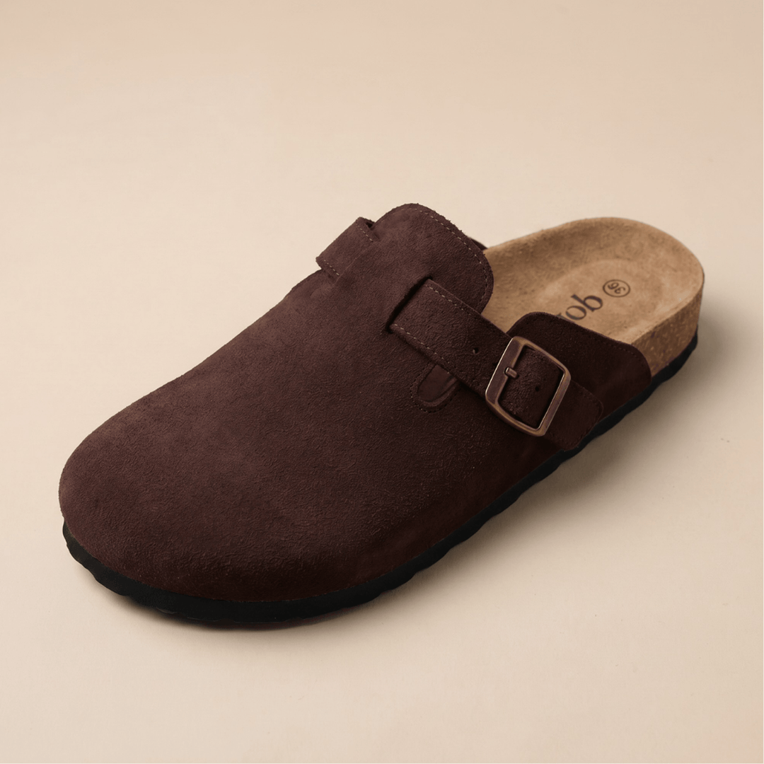 Clogs de Camurça Genuina da Qonforto