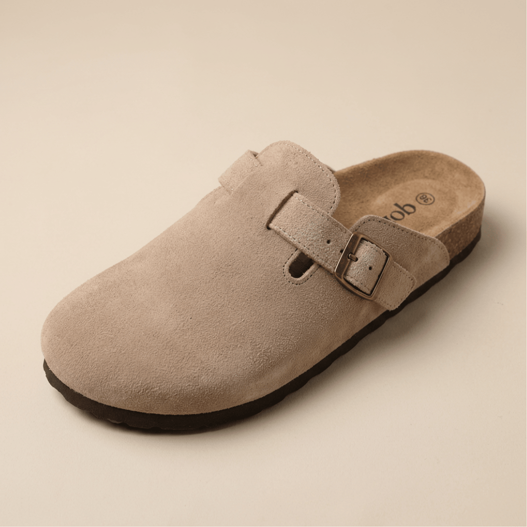 Clogs de Camurça Genuina da Qonforto